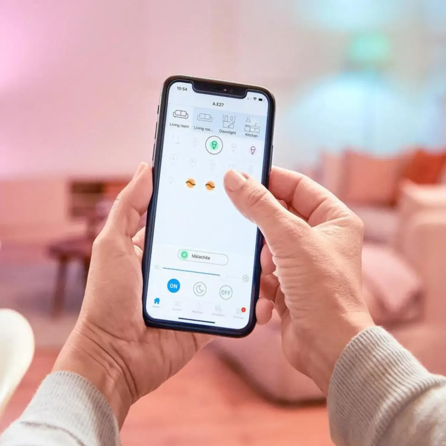 Online Philips Smart Wiz white LED pærer E27 8,5W standard mat 2 stk