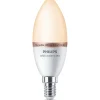 New Philips Smart Wiz white LED pære E14 4,6W kerte mat