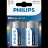 Philips Batterier^Ultra alkaline LR20 batteri 2 stk.
