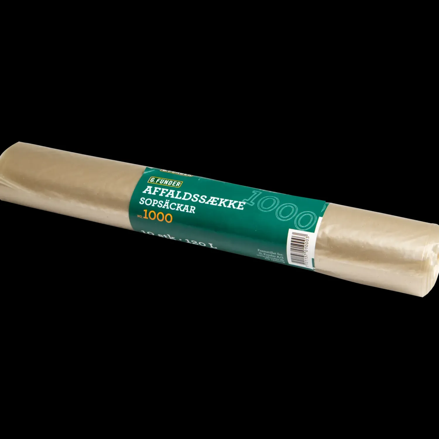 Rengøringsartikler|Flytteudstyr^Plastiksække 30 My 120 L 10 stk pr. rulle