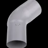 Online Plastmo bøjning 75 mm, 45° grå