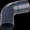 Outlet Plastmo bøjning 75 mm, 75° grafit