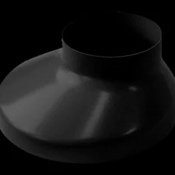 Plasttagrender^Plastmo brøndkrave 75/130 mm sort