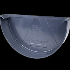 Plasttagrender^Plastmo endebund nr. 12 grafit