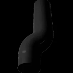 Plasttagrender^Plastmo nedførsel 75 mm sort