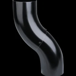 Plastmo nedførsel 75 mm stål sort