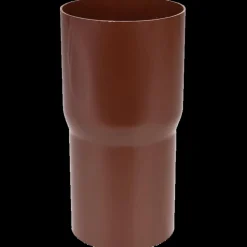 Plasttagrender^Plastmo rørsamlemuffe 75 mm brun