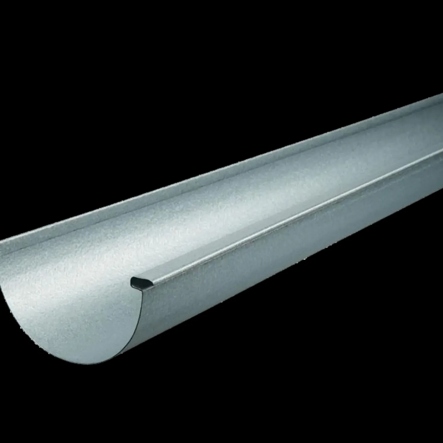 Plastmo Zinktagrender^tagrende nr. 12, 6 m aluzink