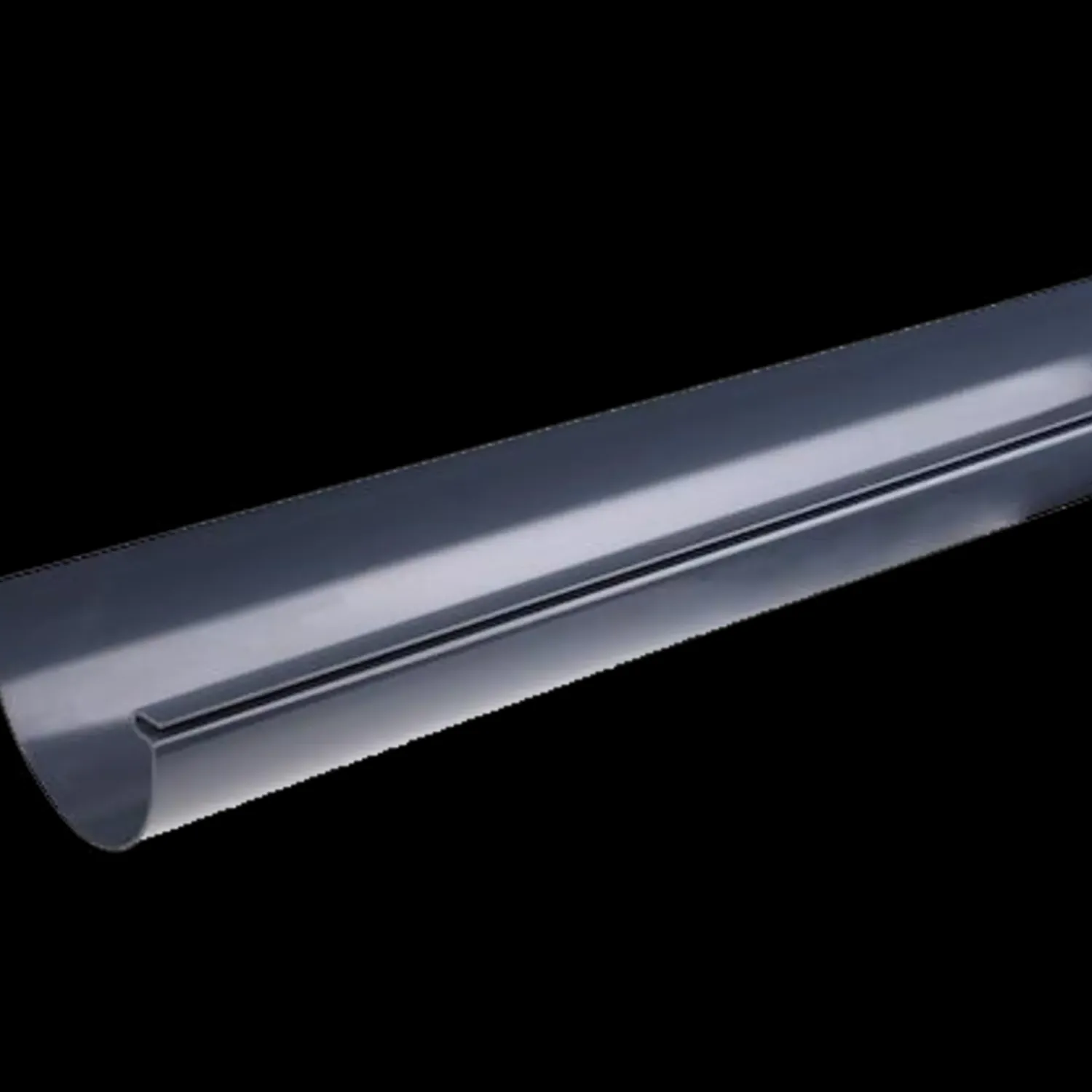 Plasttagrender^Plastmo tagrende nr. 12, 3 m grafit