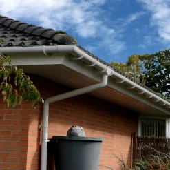 Plastmo Plasttagrender^tagrender nr. 12, 6 m grå