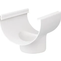 Plasttagrender^Plastmo tudstykke nr. 12, 75 mm hvid