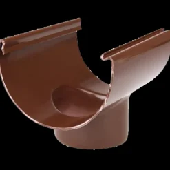 Plasttagrender^Plastmo tudstykke nr. 12, 75 mm brun