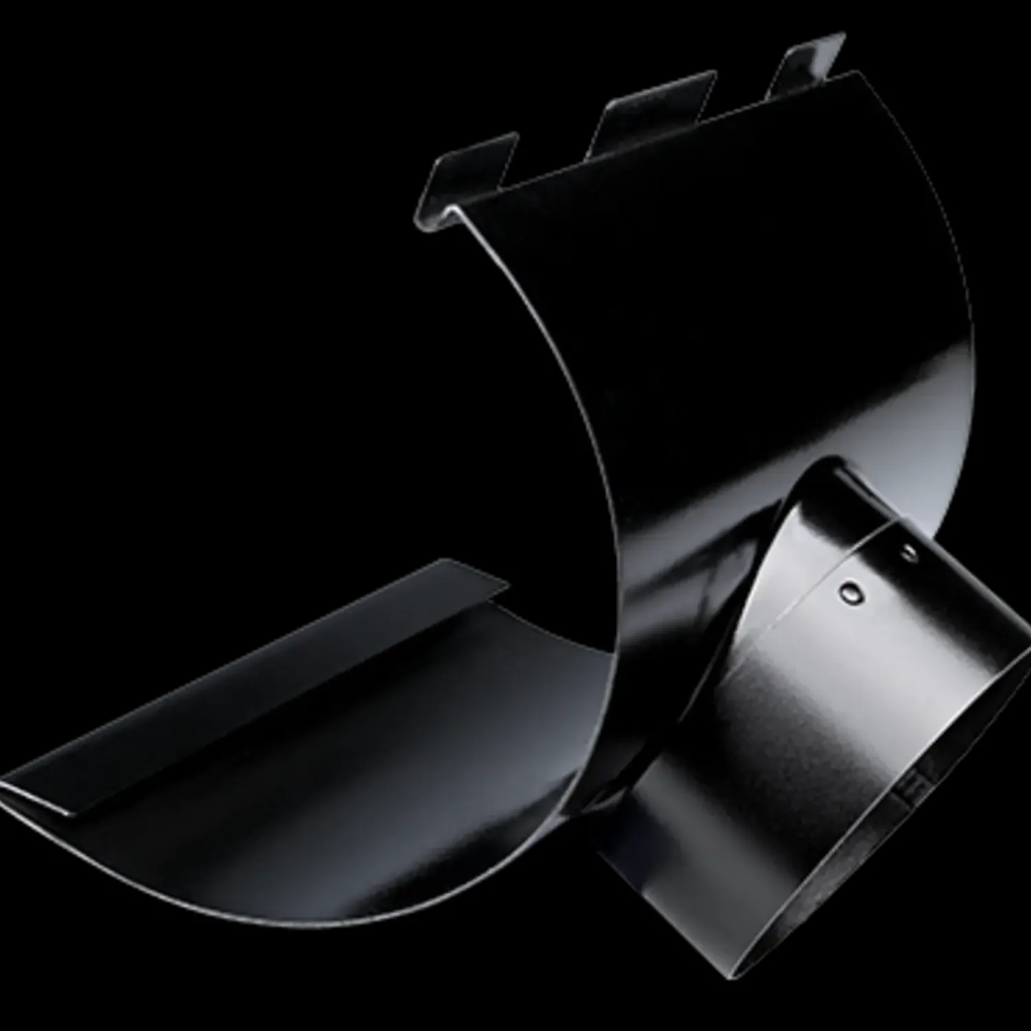 Best Plastmo tudstykke nr. 11, 75 mm stål sort