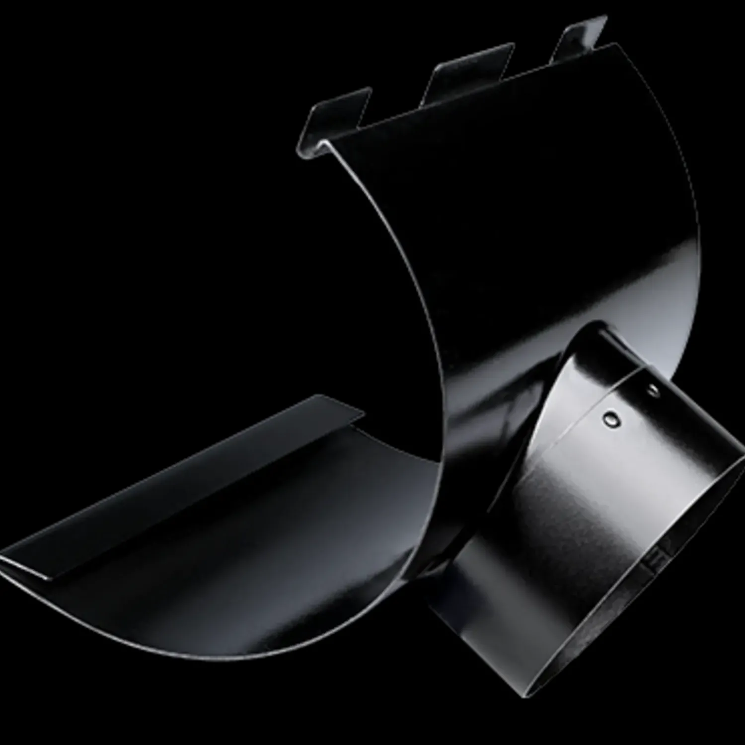 Best Plastmo tudstykke nr. 12, 90 mm stål sort