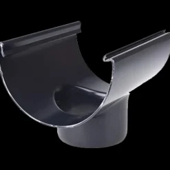 Plasttagrender^Plastmo tudstykke nr. 12, 75 mm grafit