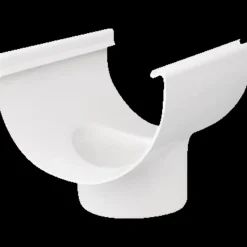 Plasttagrender^Plastmo tudstykke nr. 12, 90 mm hvid