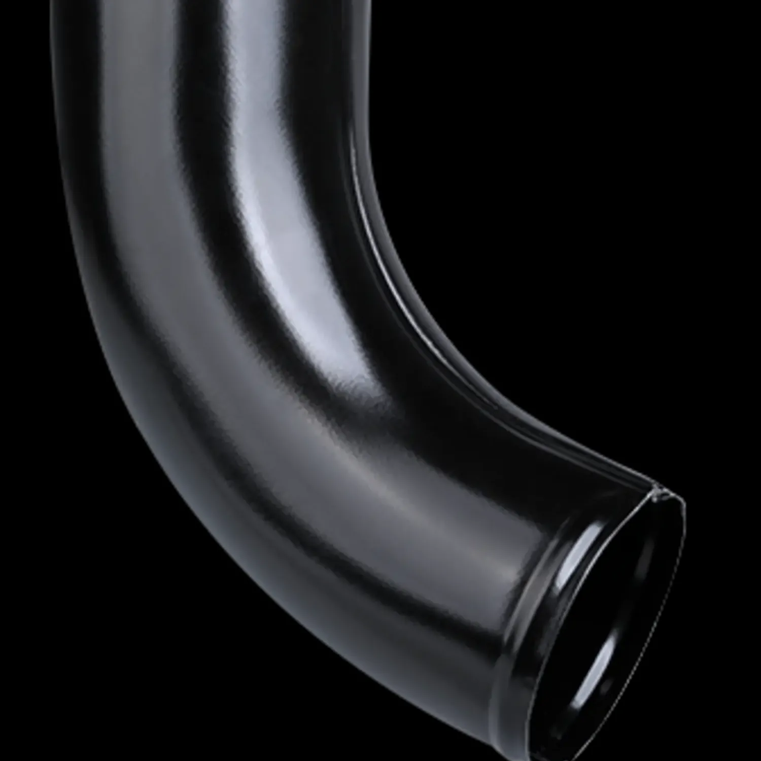 Plastmo Ståltagrender^udkaster 75 mm stål sort