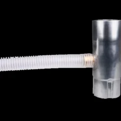 Zinktagrender^Plastmo vandudviser m/flexslange 75 mm zink