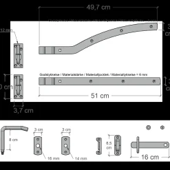 Best Plus afstandsbeslag varmgalvanisert