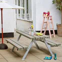 Hot Plus Alpha Junior Bord/Bænkesæt 118 cm sort