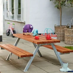 Plus Bord- Og Bænkesæt^Alpha Junior Bord/Bænkesæt 177 cm sort