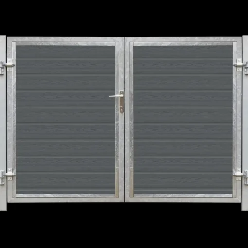 Plus Artura komposit dobbeltlåge 213×135 cm m/stolper til nedstøbning