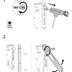 Plus Artura komposit dobbeltlåge 213×135 cm m/stolper til nedstøbning