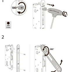 Online Plus Artura komposit dobbeltlåge 213×175 cm m/stolper til nedstøbning