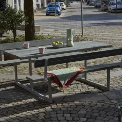 Bord- Og Bænkesæt^Plus Basic bord/bænkesæt med 2 ryglæn 177 cm trykimp