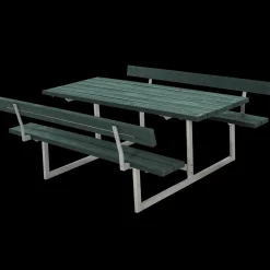 Bord- Og Bænkesæt^Plus Basic bord/bænkesæt med 2 ryglæn 177 cm trykimp