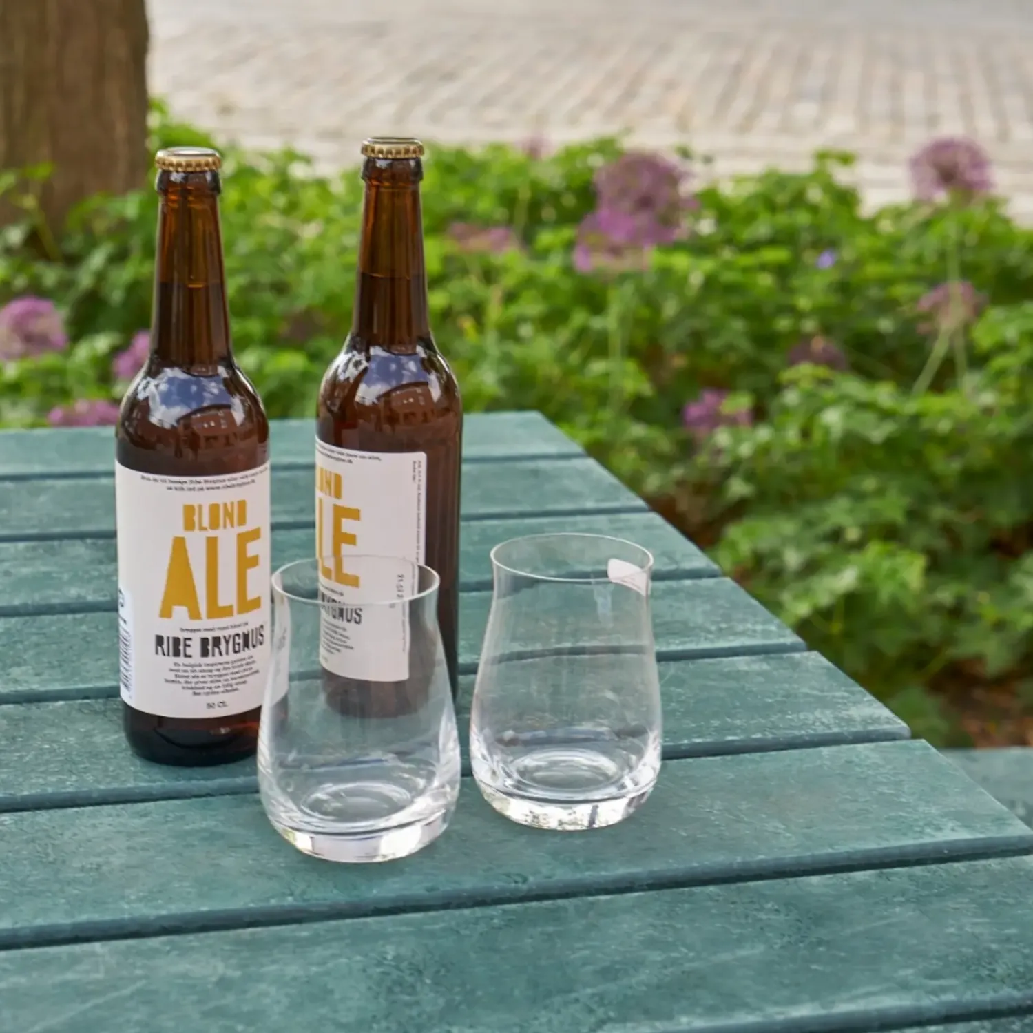 Bord- Og Bænkesæt^Plus Basic bord/bænkesæt med 2 ryglæn 177 cm trykimp