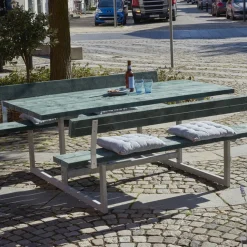 Bord- Og Bænkesæt^Plus Basic bord/bænkesæt med 2 ryglæn 177 cm trykimp