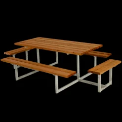 Plus Bord- Og Bænkesæt^Basic bord/bænkesæt med 2 påbygninger 260 cm trykimp