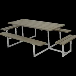 Plus Bord- Og Bænkesæt^Basic bord/bænkesæt med 2 påbygninger 260 cm trykimp