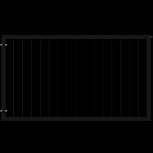 Clearance Plus Basic bred låge 150x85 cm sort