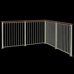 Plus Stål- Og Glashegn^Basic Gelændersystem  90x98 cm Varmgalv.