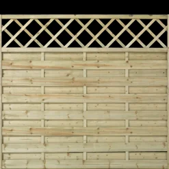 Plus Træhegn^Bergen hegn m/espalier 180x120 cm trykimprægneret