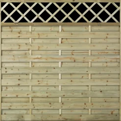 Plus Træhegn^Bergen hegn m/espalier 180x120 cm trykimprægneret