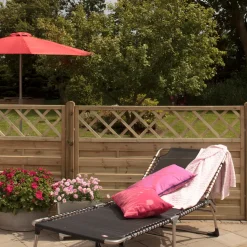 Plus Træhegn^Bergen hegn m/espalier 180x120 cm trykimprægneret