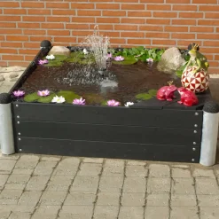 Discount Plus bord/bænkesæt med 2 ryglæn 177 cm trykimp