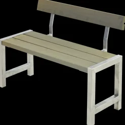 Best Plus Café plankebænk med 1 ryglæn 127 cm trykimp