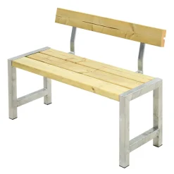 Best Plus Café plankebænk med 1 ryglæn 127 cm trykimp