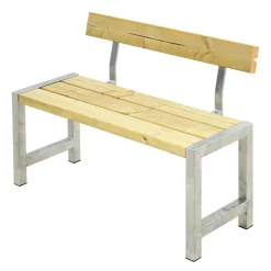 Best Plus Café plankebænk med 1 ryglæn 127 cm trykimp