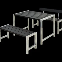 Plus Cafe Plankesæt med 1 ryglæn 127 cm trykimpr