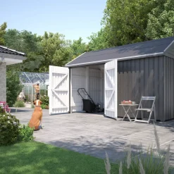 Outlet Plus Classic Multi Havehus 10 m²  2 moduler m/dobbeltdør og lukket front