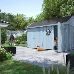 Plus Redskabsskure I Træ^Classic Multi Havehus 10 m²  2 moduler m/enkelt og dobbeltdør