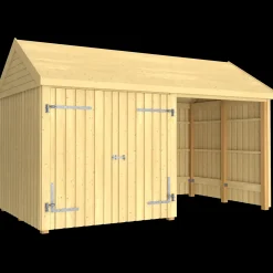 Clearance Plus Classic Multi Havehus 10 m²  2 moduler m/dobbeltdør og åben front