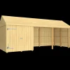 Plus Redskabsskure I Træ^Classic Multi Havehus 14,5 m²  3 moduler m/enkeltdør og åben front