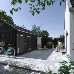 Outlet Plus Classic Multi Havehus 14,5 m² 3 moduler m/dobbeltdør og åben/lukket front