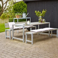 Plantekasser^Plus Cubic blomsterkasse med hjul 46x50x45cm gråbrun